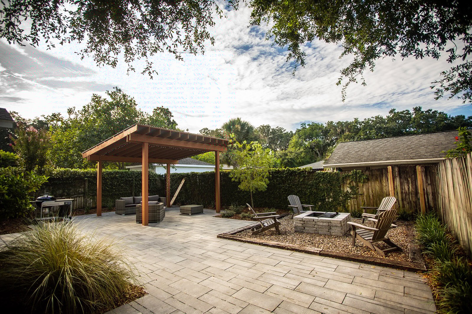 Perfect Private Patio Landscaping Example Ground Source Landscaping